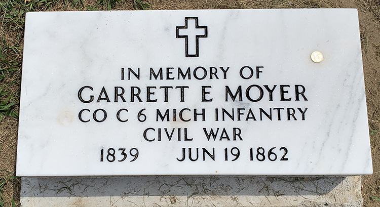 Garrett Moyer Headstone